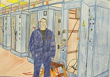 Рисунок на тему электрик