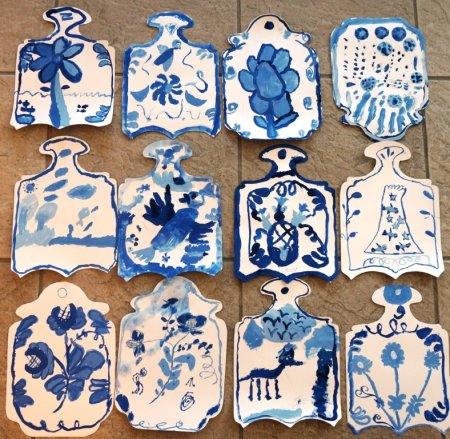 Рисование по мотивам Гжели в подготовительной группе