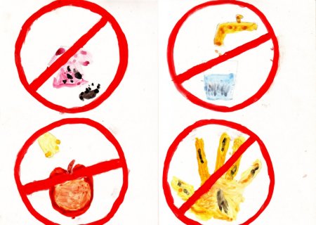 Знаки правил гигиены