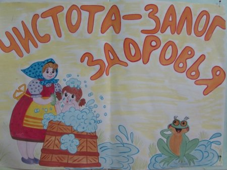 Рисунок на тему чистота залог здоровья