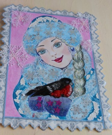 Снежная Королева гуашью