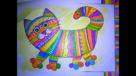 Рисование восковыми мелками для детей