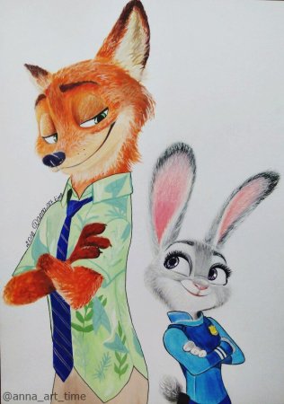 Зайка и лиса