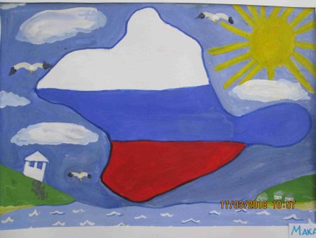 Рисование на тему Крымская Весна