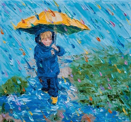 Дождик картина