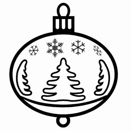 Новогодние шары раскраска