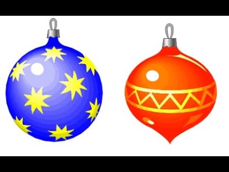 Шарики на елку раскраска
