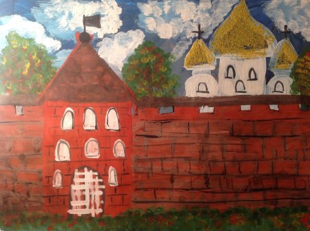 Рисование тульского Кремля