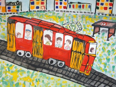 Рисование городского транспорта