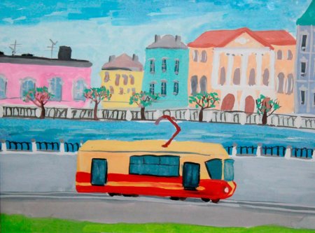 Город детский рисунок