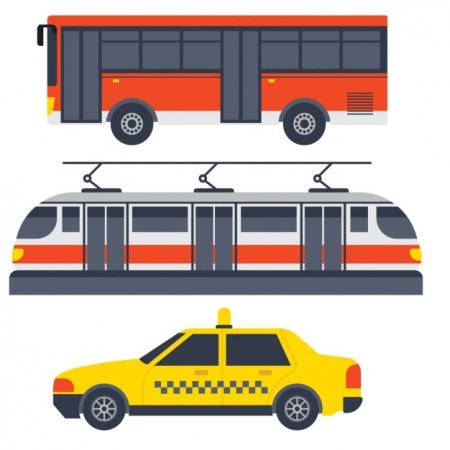 Общественный транспорт вектор