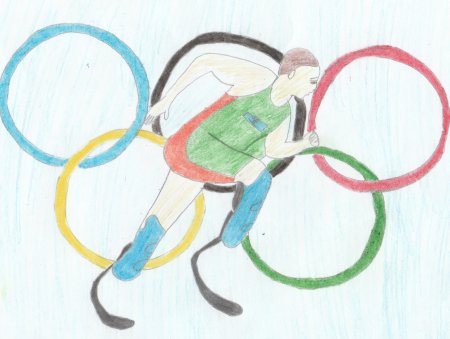 Детские рисунки на тему Олимпийские игры