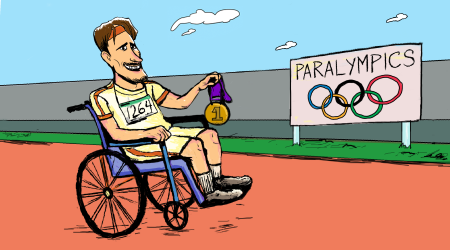 Paralympic Player Flashcard