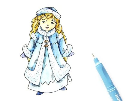 Детские рисунки Снегурочки
