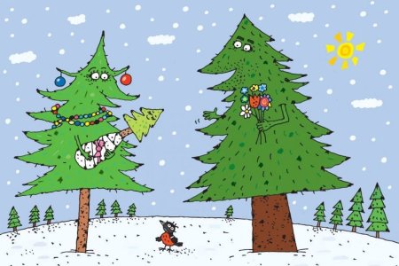 Зима рисунок