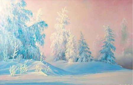 Герасимов Андрей. «Зимний лес. Просека».
