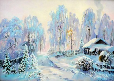 Матренин Посад зимний лес