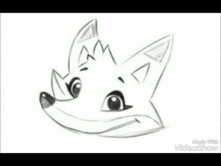 Морда лисы для детей