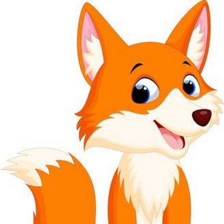Хитрая лиса карандашом