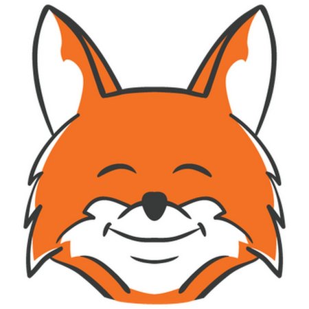 Голова лисы мультяшная