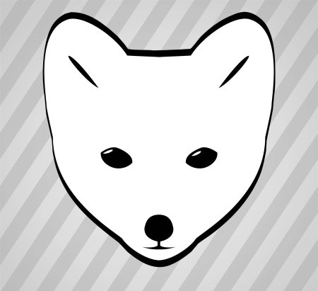 Стилизованная морда лисы