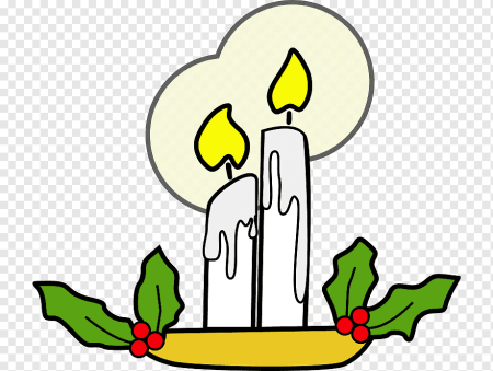 Свечка нарисованная