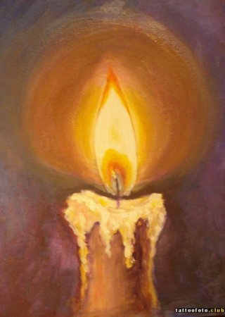 Пламя свечи в живописи