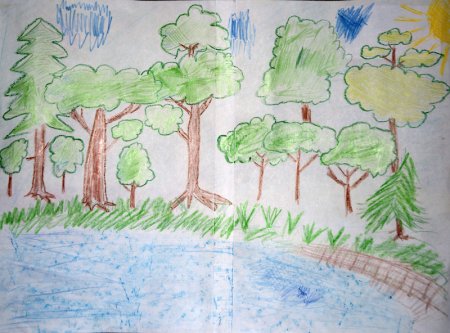 Детские рисунки природы
