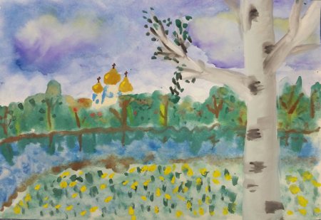 Природа Санкт-Петербурга детский рисунок