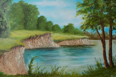 Речка рисунок