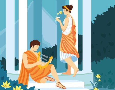 Иллюстрация к мифу Орфей и Эвридика