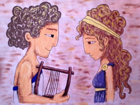 Рисунок к опере Орфей и Эвридика