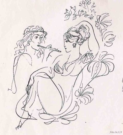 Орфей и Эвридика миф раскраска