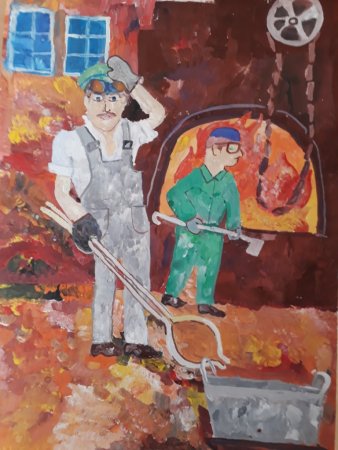 Завод раскраска для детей