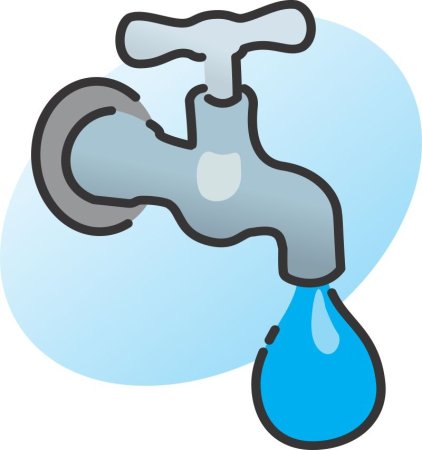 Кран с водой для детей