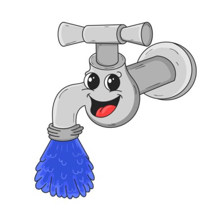 Кран водопроводный мультяшный