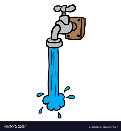 Кран с водой для детей