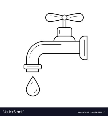 Кран водопроводный чб