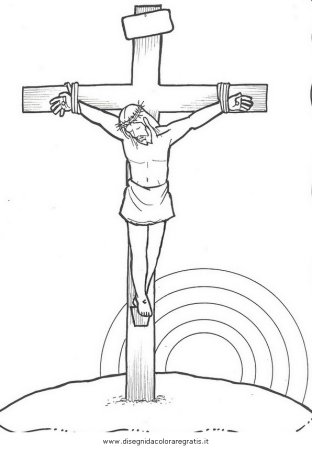 Распятие Иисуса Христа рисунок