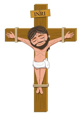 Крест раскраска