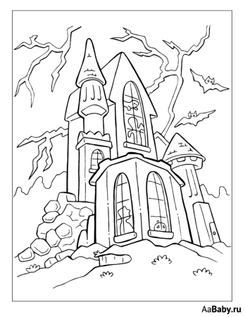 Замок феодала раскраска