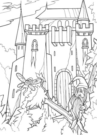 Замок Кощея Бессмертного рисунки детей