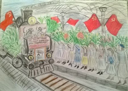 Дорогами Победы рисунок