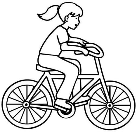 Семейные прогулки на велосипеде мультяшные