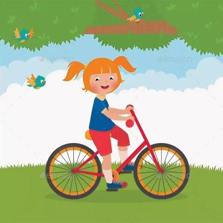 Велосипед рисунок для детей