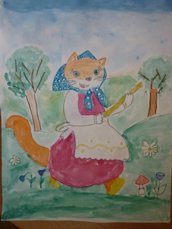 Рисунки по сказке Лисичка со скалочкой