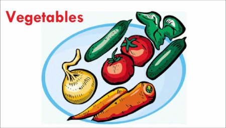 Овощи на тарелке рисование