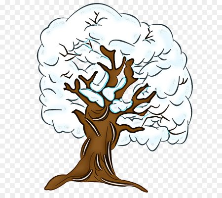 Зимнее дерево для детского сада