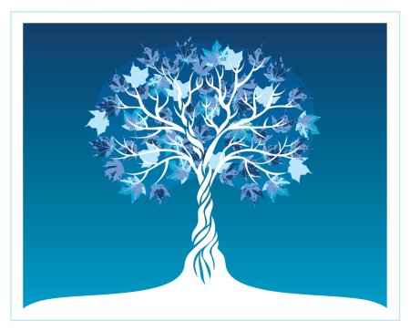 Сказочное зимнее дерево