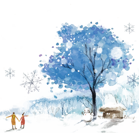 Зима рисунок